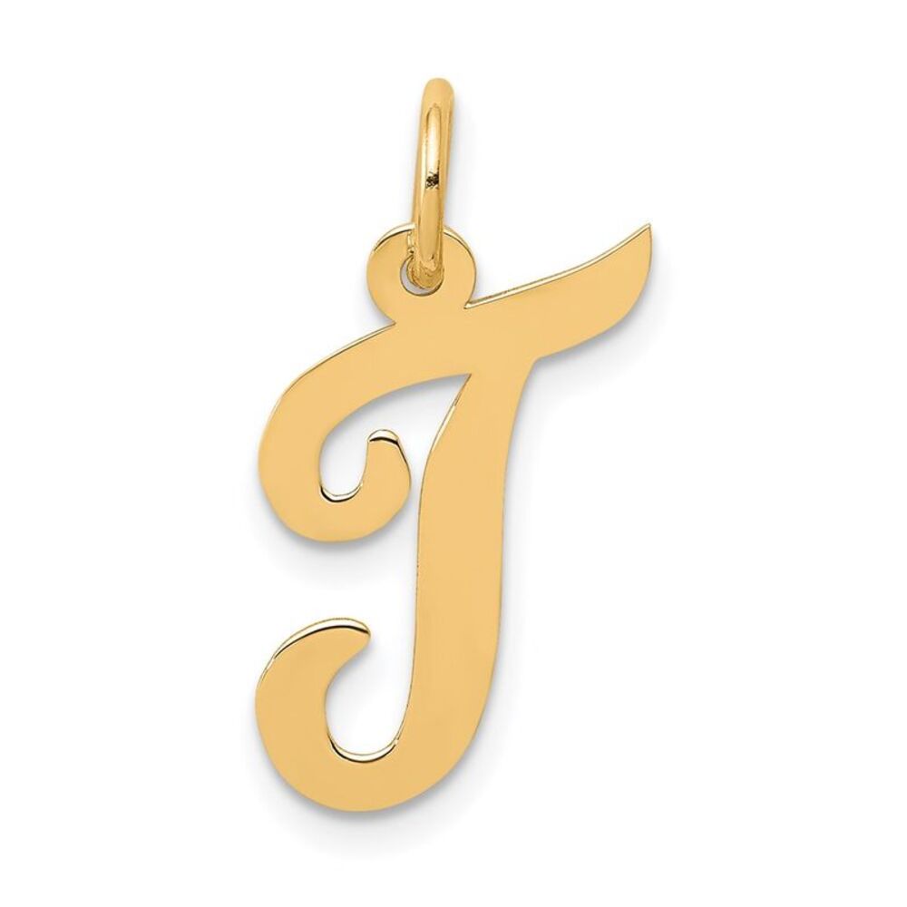 Kazi Luxury 14k Yellow Gold Medium Script Letter … - image 1